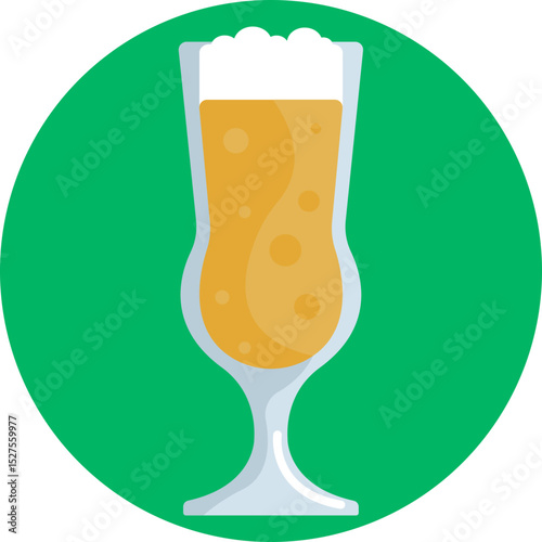 Classic pint glass showcasing frothy beer, symbolizing a standard beer serving.