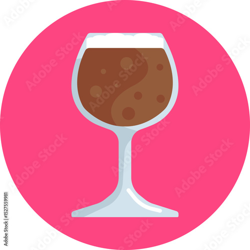 A tall glass filled with dark beer, showcasing its rich, deep color and frothy head.