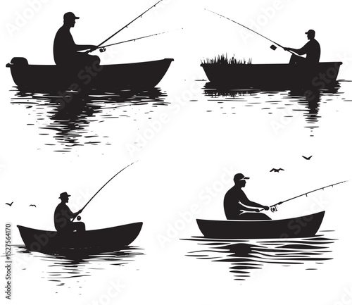 fishing boat silhouette