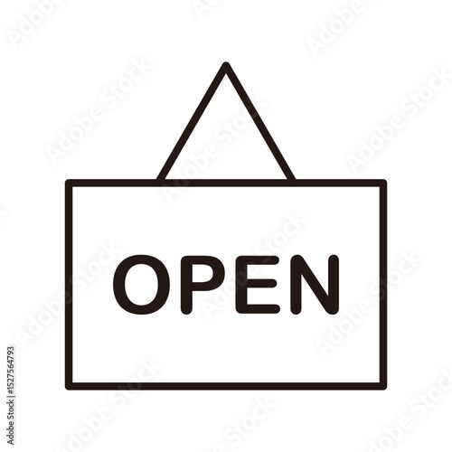 『OPEN』の札