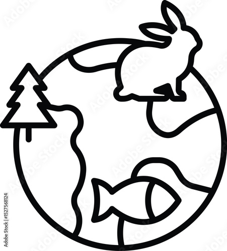 Icon Mother Earth Day Vector Design