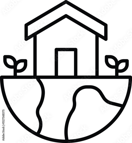 Icon Mother Earth Day Vector Design