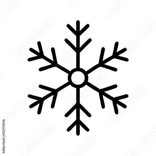snowflake cold winter icon