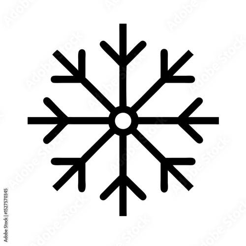 snowflake cold winter icon