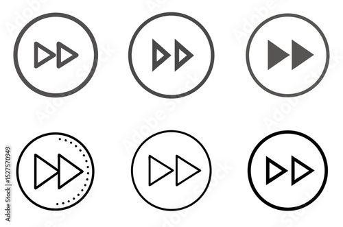 Fast Forward Icon Media Player Control Digital Pack