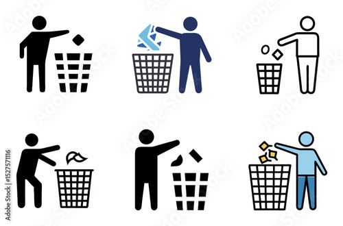 Keep Clean Icon Tidy Organize Maintain Hygiene Symbol Set