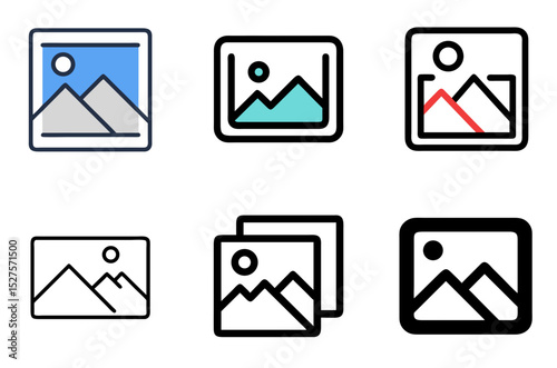 Photography and Picture Icons – Snapshot, Frame, and Visual Media Vector Pack