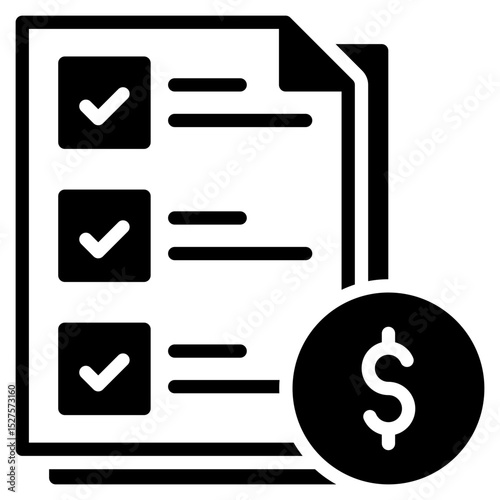 Financial Planning outline mixed icon