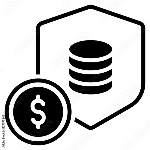 Financial Insurance outline mixed icon