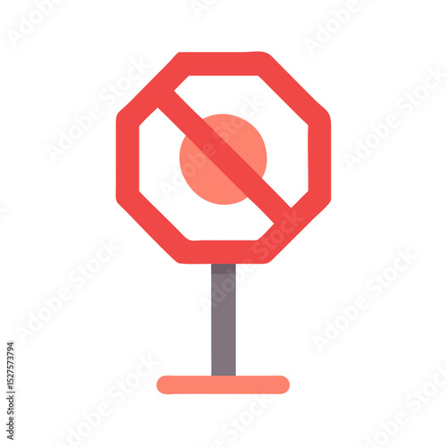 stop warning sign icon