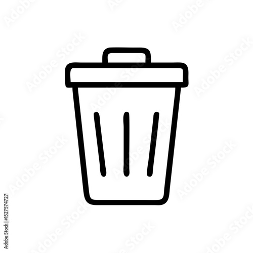 trash bin delete remove icon