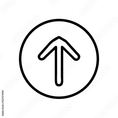 upward pointing navigation arrow icon