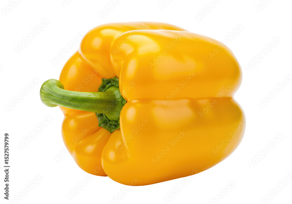 Isolated Yellow Bell Pepper Crisp Vegetable Fresh Isolated Yellow Bell Pepper Crisp Vegetable Fresh