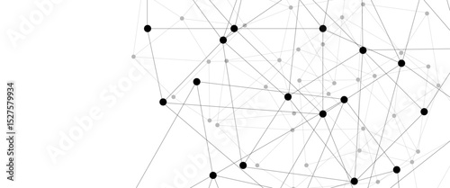 Abstract technology dot and line connection digital hi tech design concept background. Space for text. Vector illustration