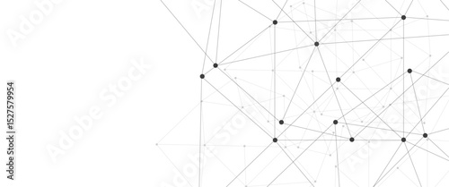 Abstract technology dot and line connection digital hi tech design concept background. Space for text. Vector illustration
