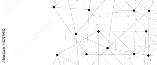 Abstract technology dot and line connection digital hi tech design concept background. Space for text. Vector illustration