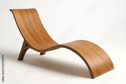 Wooden Chaise Lounge Chair Design Modern Style