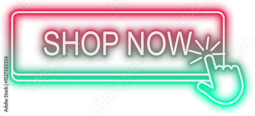 Neon Shop Now Button