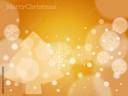 クリスマス■背景■クリスマスカード（ゴールド）