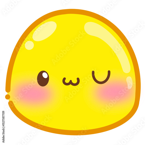 vector illustration of an orange 