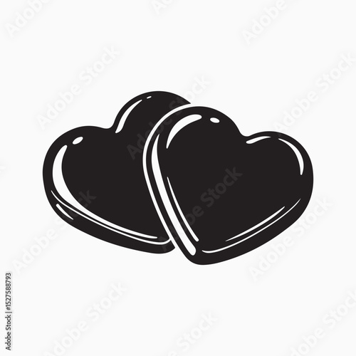 Eternal Bond: Two intertwined hearts, symbolic of enduring love and connection. The image captures a sense of unity, romance, and the strength found in shared affection.