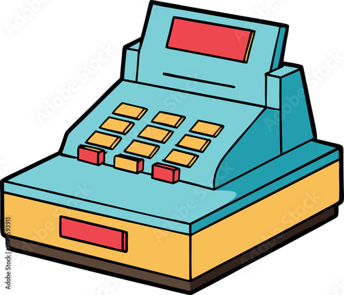 Cash register vector illustration
