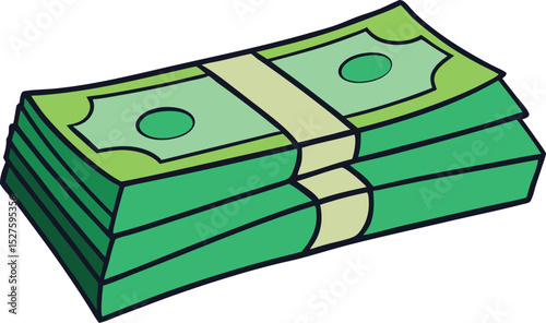 Money vector illustration isolated on white background
