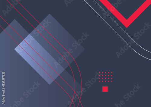 Abstract geometric background with lines shapes in a modern design aesthetic. A modern abstract geometric background featuring minimalist pattern