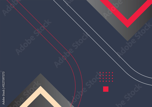 Abstract geometric background with lines shapes in a modern design aesthetic. A modern abstract geometric background featuring minimalist pattern