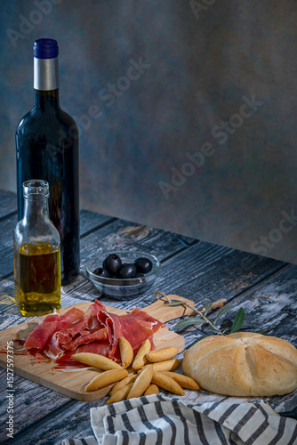 Offering Serrano ham to a guest is a gesture of welcome and hospitality