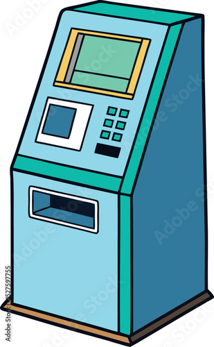 ATM machine vector icon

