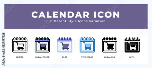 Calender set of vector icon. For web. and mobile app