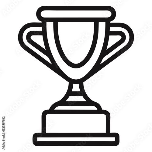 gold cup isolated on white background