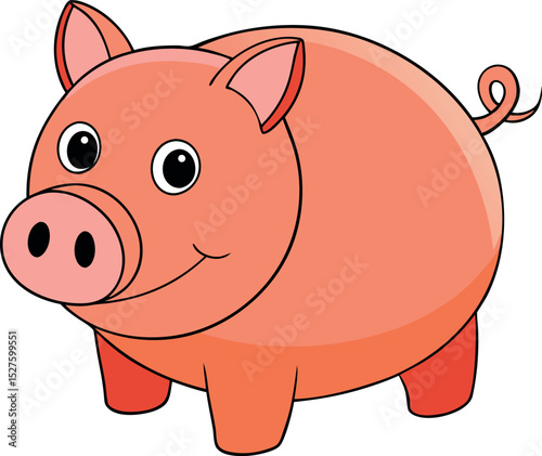 Piggy bank and secure safe vector

