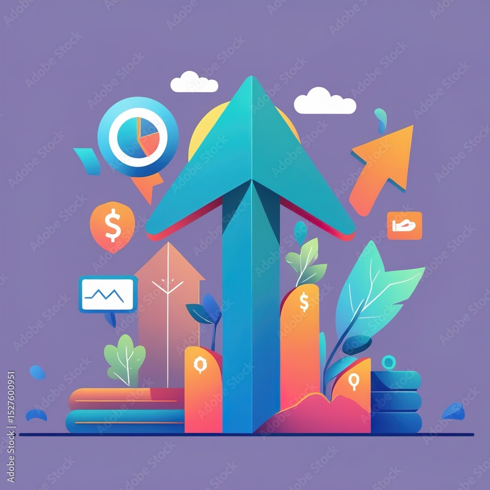 Fototapeta premium vector illustration of a city
