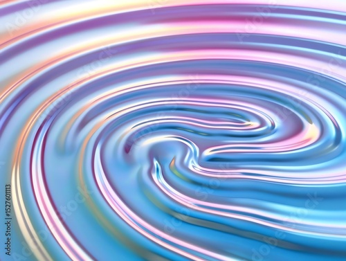 Abstract ripple beginning from small idea block