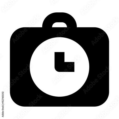 traveling solid icon set
