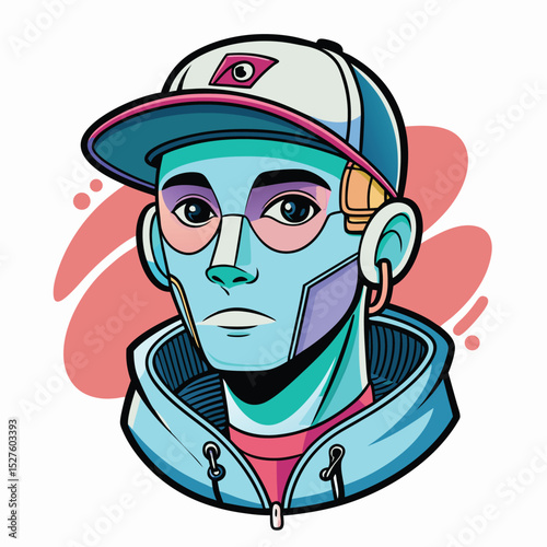 face-outline-cap-airpods-urban-style