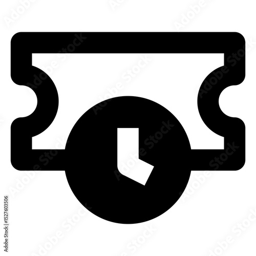 traveling solid icon set