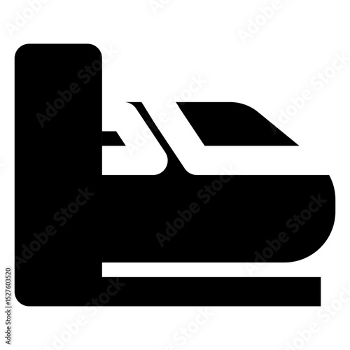 traveling solid icon set