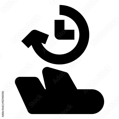 traveling solid icon set