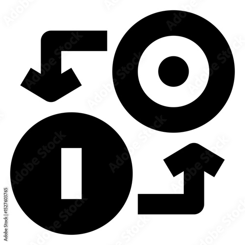 traveling solid icon set