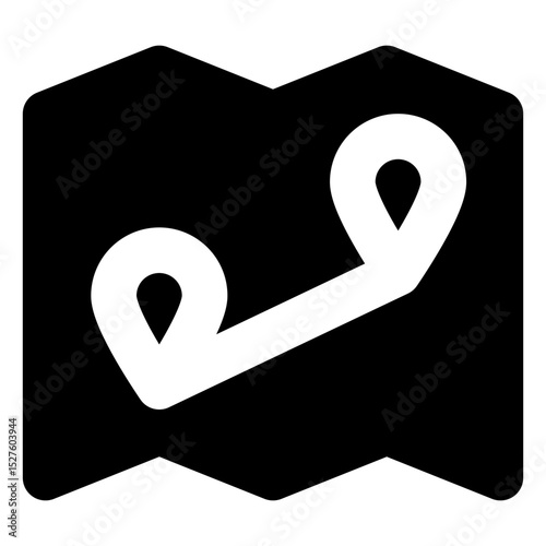 traveling solid icon set