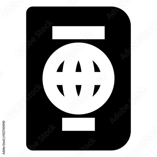 traveling solid icon set