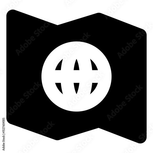 traveling solid icon set