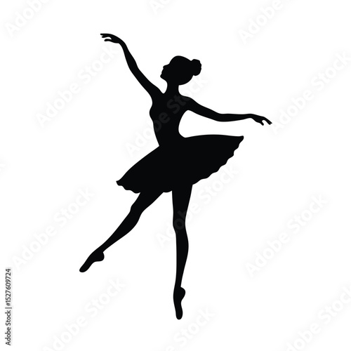 silhouette of a ballet dancer