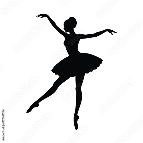 silhouette of a ballet dancer