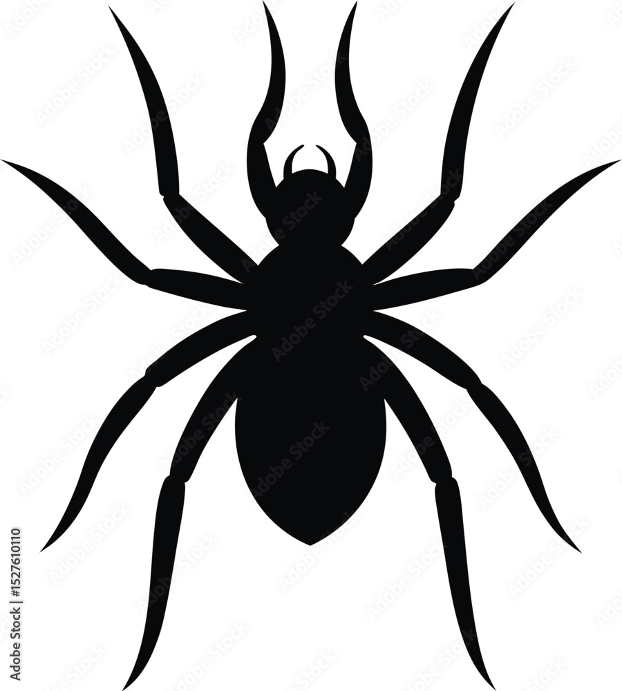 Obraz premium vector silhouette of a spider