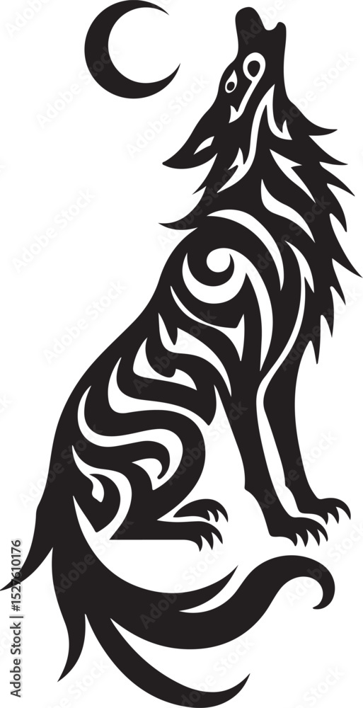 Obraz premium Tribal Flame and Dragon Tattoo Designs vector
