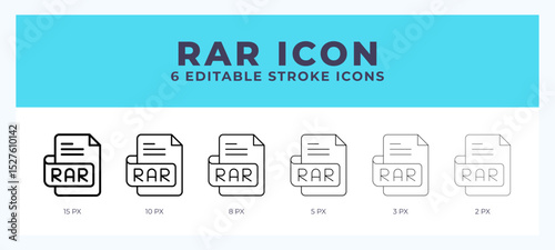 Bar file line icon. Thin line. Bold line. Vector illustration.